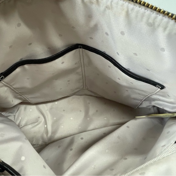 Kate Spade Cameron Street Shoulder Bag Balck Cream Plaid - Picture 4 of 9